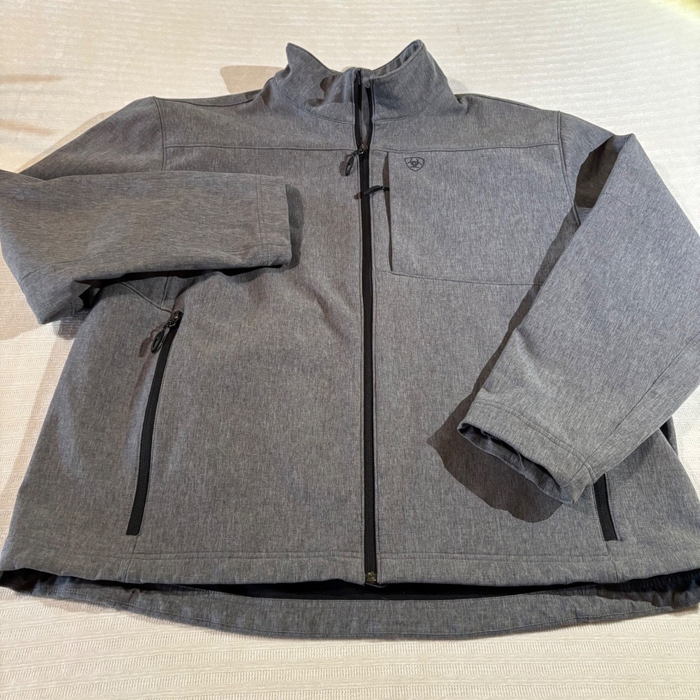 Ariat Vernon 2.0 Softshell Jacket Mens XXL Grey Wind Water Resistant 10023328